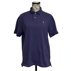 Polo Ralph Lauren Classic Fit Pony Vtg Prep Casual Purple Golf Rugby Men Polo M